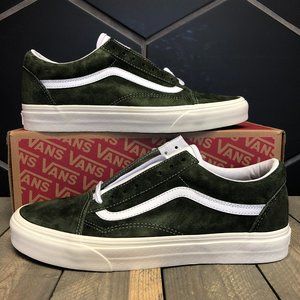 Vans Old Skool Pig Suede Olive White (MS)